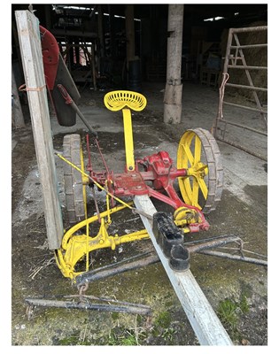 Lot 1 - MOWER, ‘Reaping Machine No. 7 R’, by Bamfords of Uttoxeter, England, circa 1930s
