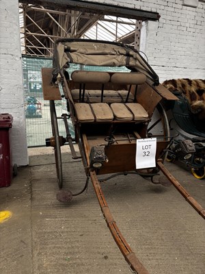 Lot 32 - FRENCH HOODED MARKET CART
