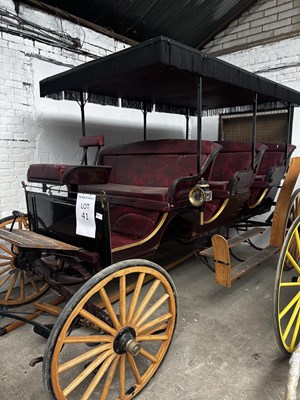 Lot 41 - THREE SEAT FRINGE-TOP SURREY