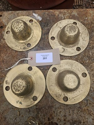 Lot 201 - Four three stud top hats