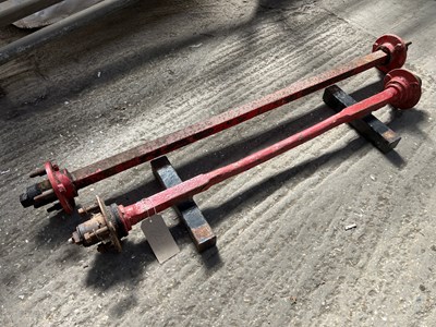 Lot 227 - Three London trolley axles, three stud hub