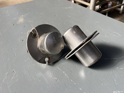 Lot 232 - Set of four top hats for a London trolley