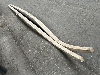 Lot 245 - Pair of laminated ash shafts