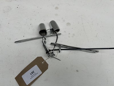 Lot 261 - White metal shaft fittings. This lot carries VAT.
