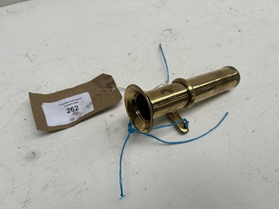 Lot 262 - Brass whip holder. This lot carries VAT.