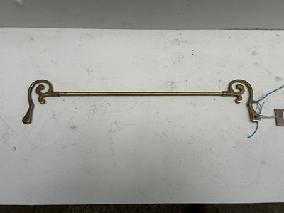 Lot 263 - Brass rein rail. This lot carries VAT.