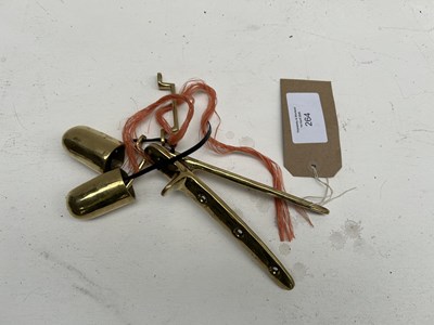 Lot 264 - Brass shaft fittings. This lot carries VAT.