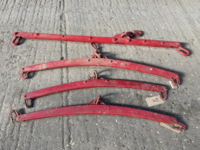 Lot 291 - Four red agricultural team bars