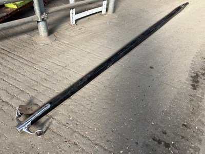 Lot 298 - Carriage pole with chrome end