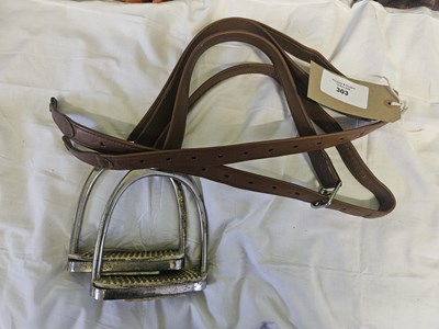 Lot 303 - Set of Stubben leathers and irons