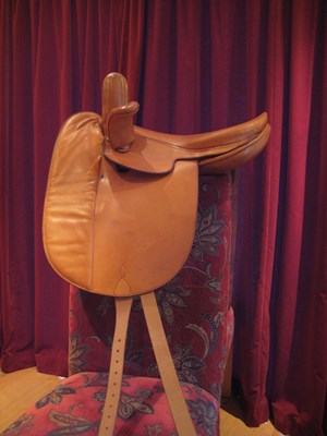 Lot 311 - Brown leather side saddle