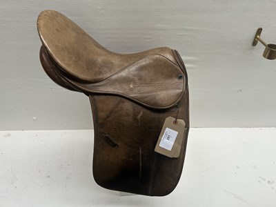 Lot 351 - 17" brown Stubben saddle. This lot carries VAT.