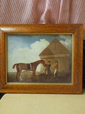 Lot 512 - Framed print of horse with jockey