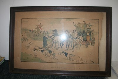Lot 525 - The Run of the Season by Cecil Aldin, 37"x 24"