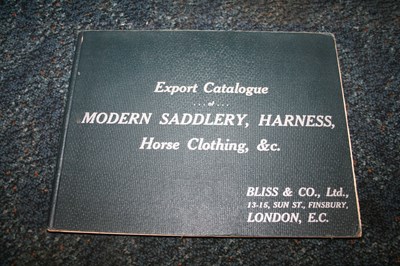 Lot 532 - Old harness/saddlery catalogue, Bliss of London, 1910