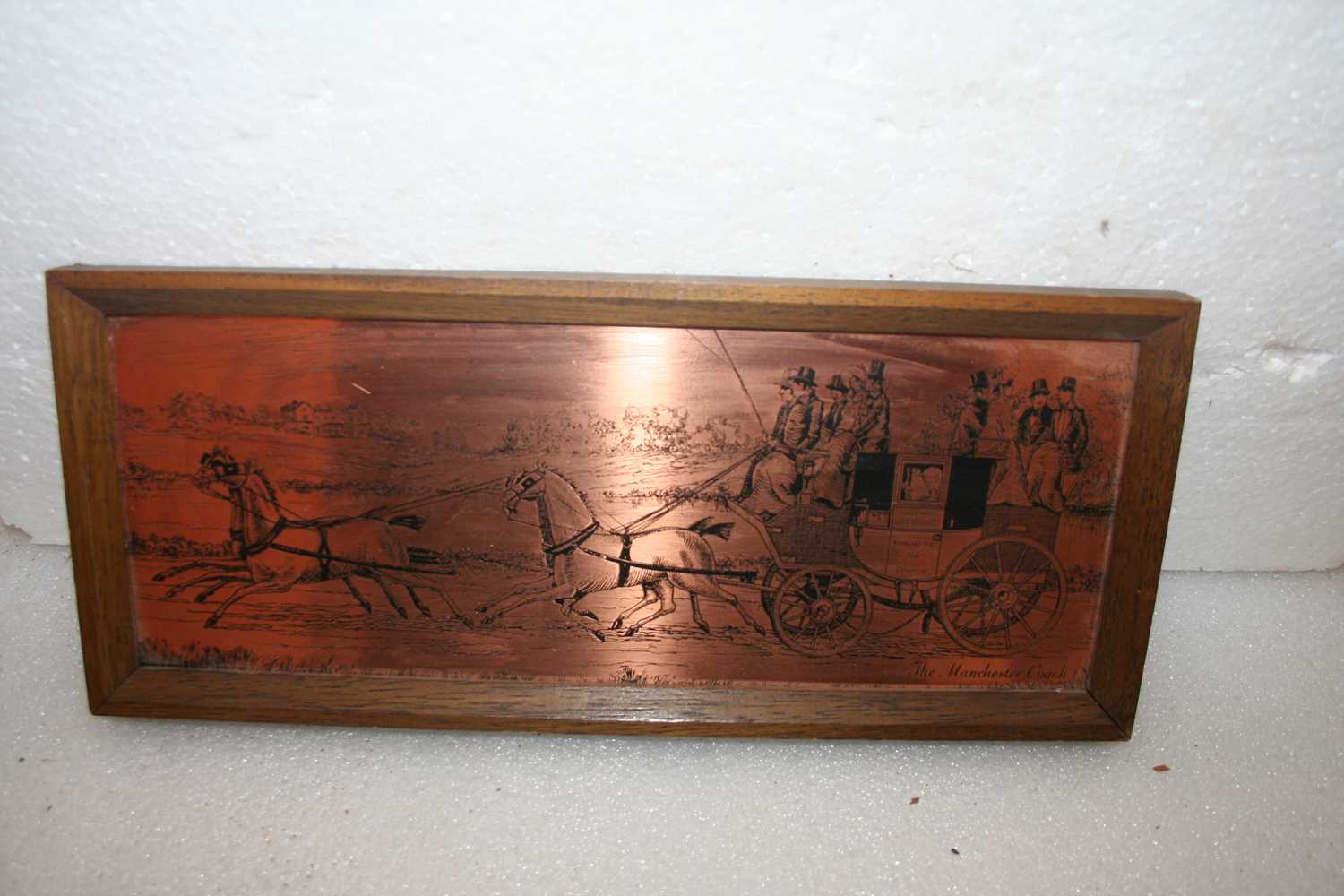 Lot 535 - Rare framed image on copper of the