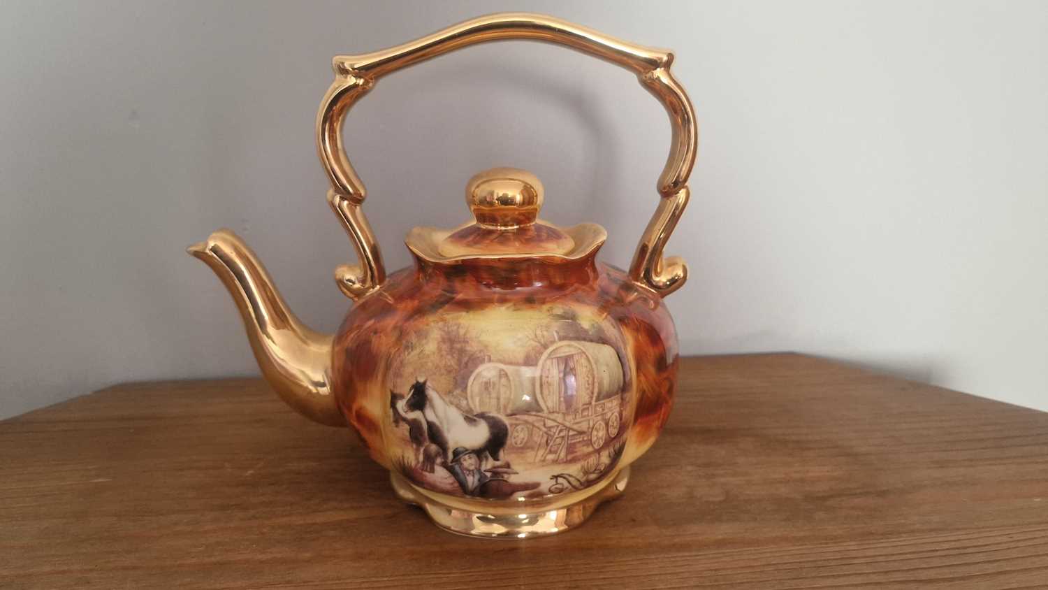 Lot 549 - Oversized Romany tea pot, Twinks collection, Wagon Days