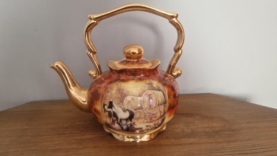 Lot 549 - Oversized Romany tea pot, Twinks collection, Wagon Days