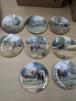 Lot 584 - Eight Doulton plates