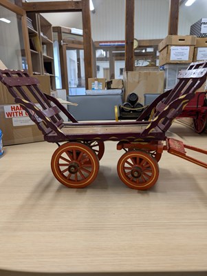 Lot 591 - Model of a hay cart with a model horse