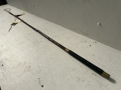 Lot 698 - Holly whip with brass ferrules