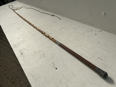 Lot 702 - Holly whip, stamped J White, maker. Monogrammed 'AP'