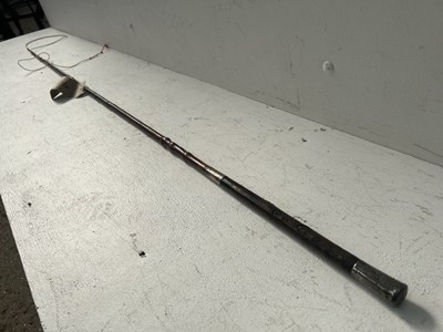 Lot 704 - Holly whip by Swaine & Adeney with silver butt hallmarked London 1897 and silver ferrule with faint hallmark