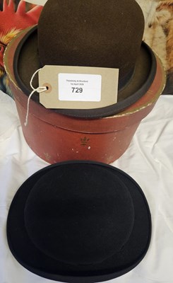 Lot 729 - Two bowler hats