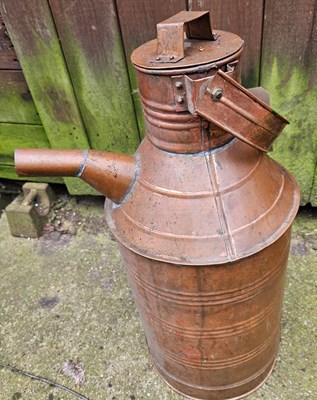 Lot 736 - Copper water butt / carrier