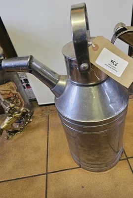 Lot 738 - Stainless steel water butt / carrier