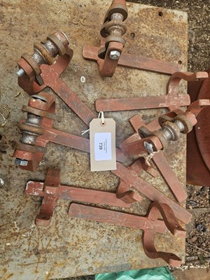 Lot 739 - Set of four globe hangers