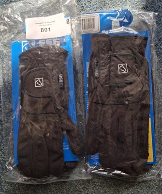 Lot 801 - Two pairs of SSG driving gloves, size medium