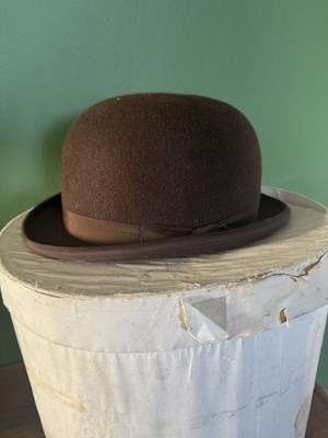 Lot 844 - Locke & Co brown bowler hat, size 7 1/4