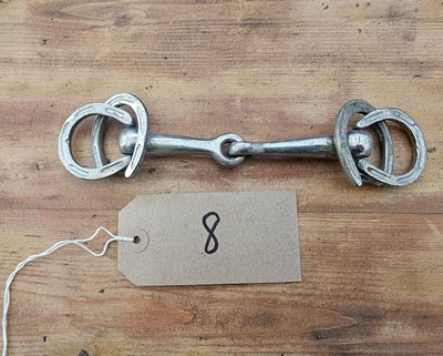 Lot 855 - Pony sized horseshoe Wilson snaffle bit