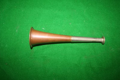 Lot 925 - Hunting horn nickel & copper