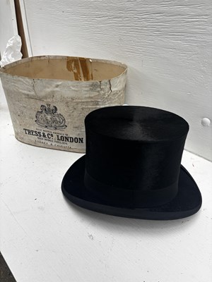 Lot 954 - Black silk top hat, size 6 5/8 by Ernst Tricke