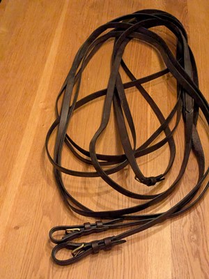 Lot 972 - Horse tandem leader reins