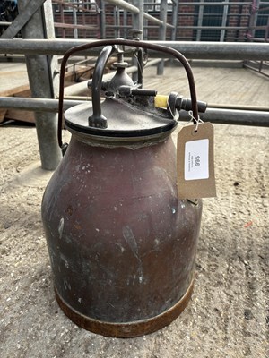 Lot 995 - Copper milk bucket