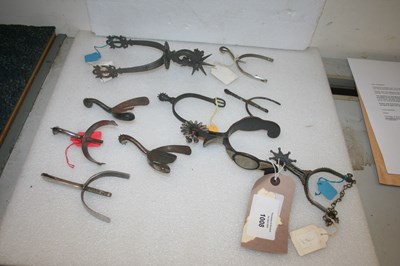 Lot 1008 - Selection of antique spurs