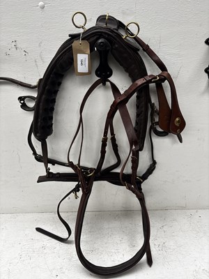 Lot 1045 - English brown pad with backstrap, breeching and crupper. This lot carries VAT.