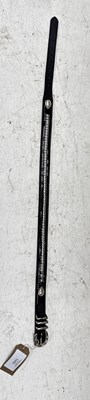 Lot 1050 - Huskisson type black belt with clinchers. This lot carries VAT.
