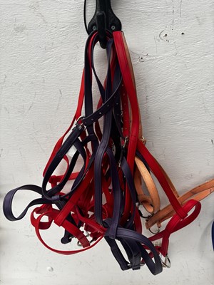 Lot 1059 - Eight pony size biothane thin underhalters. This lot carries VAT.
