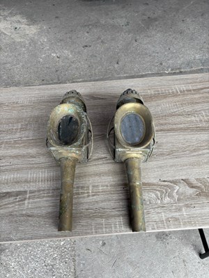 Lot 1075 - Set of carriage lamps