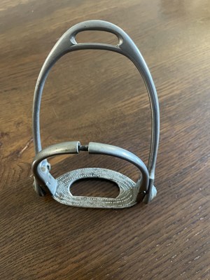 Lot 1079 - Victorian side saddle stirrup