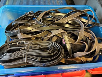 Lot 1101 - Assorted driving reins for single and pair