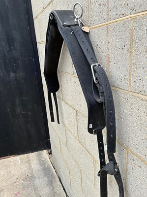 Lot 1104 - Tedex full size single pad with sliding backband and tugs