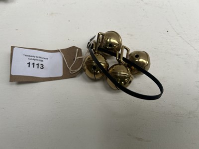 Lot 1113 - Four harness bells. This lot carries VAT.
