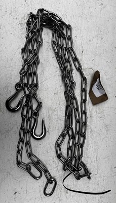 Lot 1121 - Pair of stainless steel plough chains. This lot carries VAT.