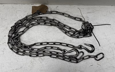 Lot 1122 - Pair of stainless steel plough chains. This lot carries VAT.