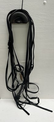 Lot 1145 - Set of cob size Pair reins, made of biothane with rubber hand parts. This lot carries VAT.